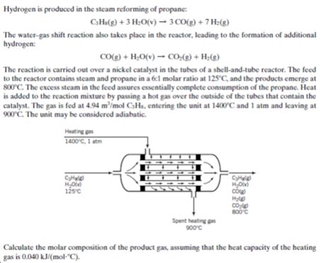 Answered Hydrogen Is Produced In The Steam Bartleby