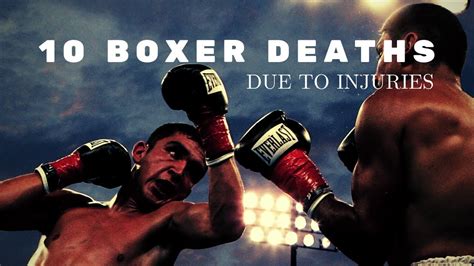 Must Watch Boxing Deaths Due To Injuries Sustained In The Ring Youtube