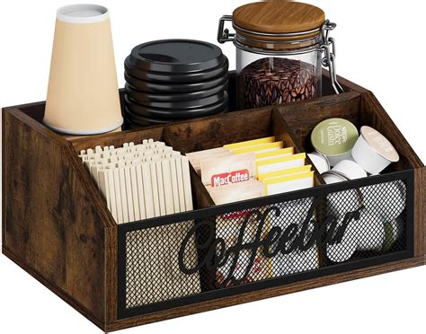 Yinmit Coffee Station Organizer For Countertopcoffee Bar Accessories And Organizer