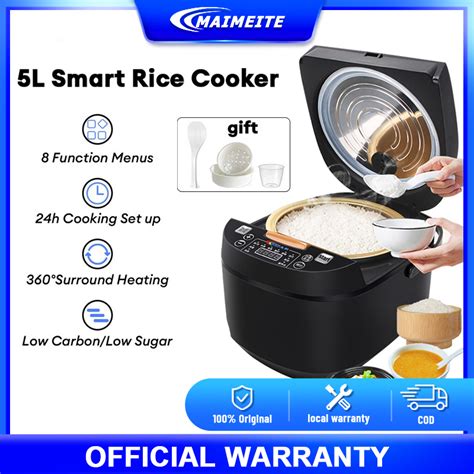 Jual Maimeite 5l Rice Cooker Magic Com Free Steamer Penanak Nasi Sehat Multifungsi Low Carbo