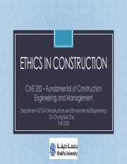 Ethics In Construction Pdf Ethics In Construction C Cive