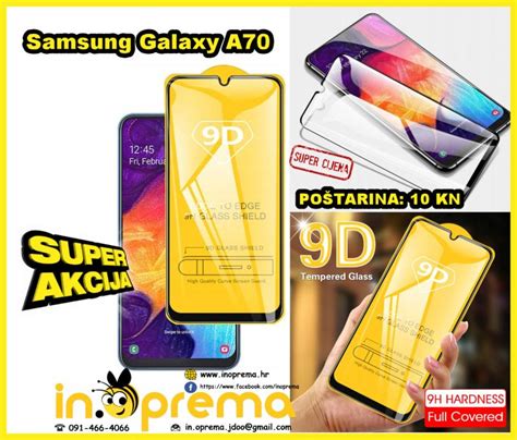 SAMSUNG GALAXY A70 KALJENO STAKLO ZASTITNO STAKLENA FOLIJA 9D A 70