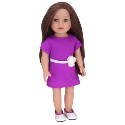 Sophia S Brunette Vinyl Doll In Purple Kroger