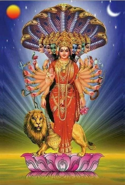 Jagdatri Jagdamba Amba Durga Durga Saraswati Goddess Shakti Goddess