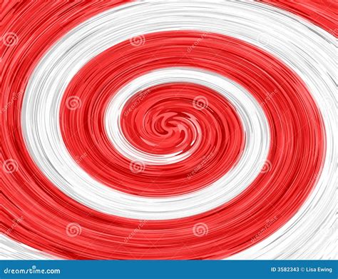 Espiral Abstracto Blanco Rojo Stock de ilustración Ilustración de