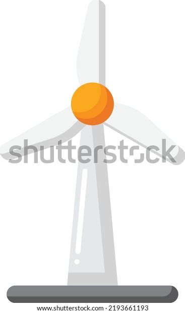 Wind Turbine Cartoon Vector Illustration Stock стоковая векторная