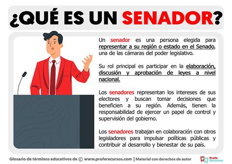 Qu Es Un Senador Definici N De Senador