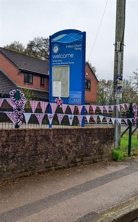 St Mary S Church Panteg Welcome Board Jaggery Cc By Sa