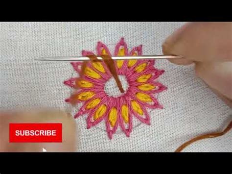 Unique Flower Embroidery Designs Daisy Flower Tutorial Easy