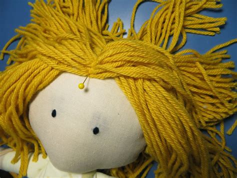 The Project Lady Fast And Easy Way To Make Doll Hair With Yarn Rag