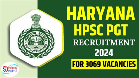 Hpsc Pgt Vacancy Notification For Posts Apply Online Ds