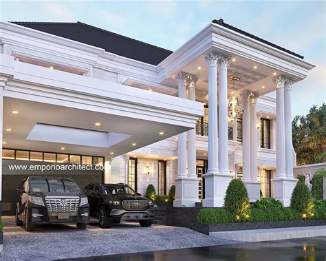 Desain Tampak Depan 4 Rumah Klasik 2 Lantai Ibu Jlt Di Nusa Tenggara Timur 27525 Fasad Rumah