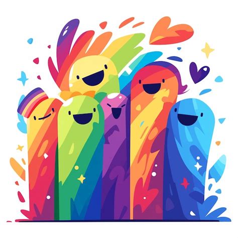 Premium Vector Celebrate Transgender Pride With Rainbow Colors