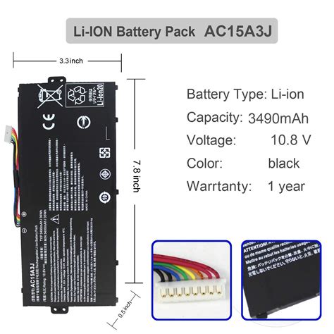 Gomarty Ac A J Ac A J Laptop Battery Compatible For Acer Chromebook