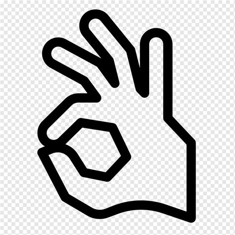 OK Computer Icons Symbol Sign Symbol Text Hand Thumb Signal Png