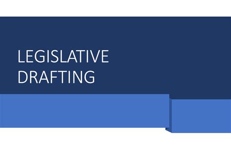 Legislative Drafting Notes Legislative Drafting Legislative Drafting Nomography Is The Name