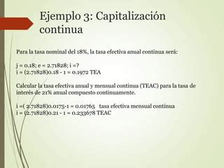 Tasas De Interes Nominal Y Efectivo Ppt