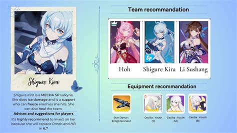 Beginner Guide For Shigure Kira In En Honkai Impact Rd Hoyolab