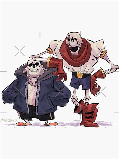 Sans And Papyrus Sticker For Sale By Gerald Grabowski Redbubble