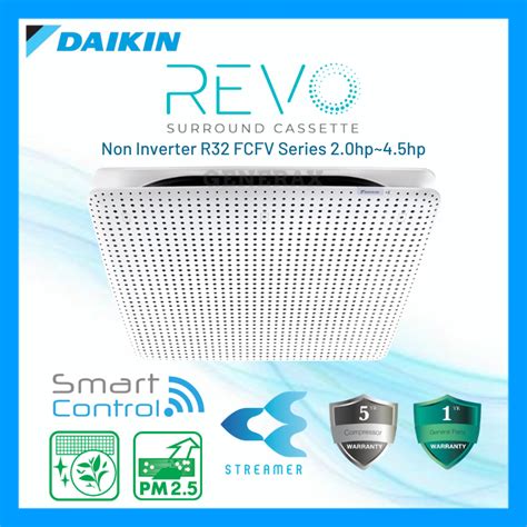 Daikin Revo Surround Cassette Non Inverter R With Smart Control