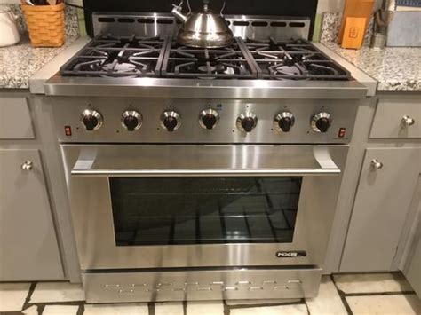 Nxr Entree 36 In 55 Cu Ft Professional Style Gas Range With Convection Oven In Stainless