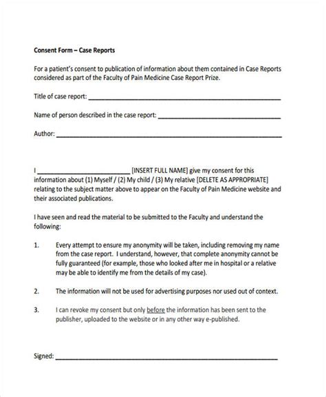 Cmaj Case Report Consent Form At Jasontowingso Blog