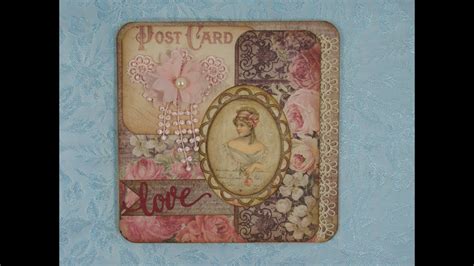 6 X 6 Vintage Shabby Chic Cards Youtube