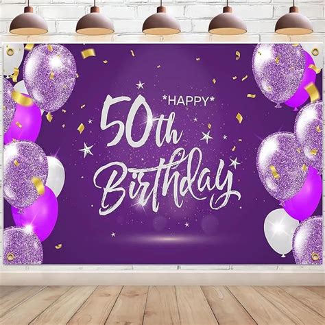 Amazon Happy Th Birthday Print Wall Decorations Backdrop Party