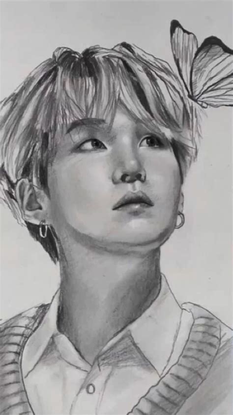 Bts sketching sketching bts sketch art bts group photo pencilart bts ...