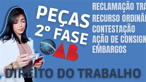 Pe As Mais Cobradas Em Direito Do Trabalho Fase Oab Youtube