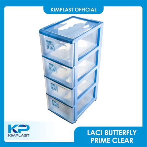 Kimplast Laci Butterfly Prime Clear Susun Laci Plastik Laci Susun