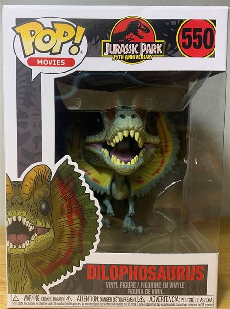 Dilophosaurus Jurassic Park 25th Anniversary Pop Movies By Funko