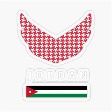 Jordan Jordanian Shemagh Jordanian Flag Sticker For Sale By