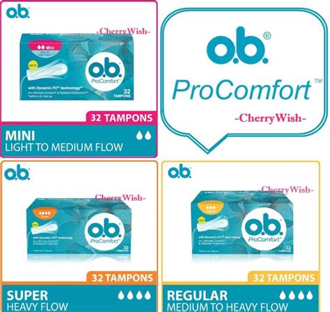 S O B Pro Comfort Mini Regular Super Tampon Ob Lazada