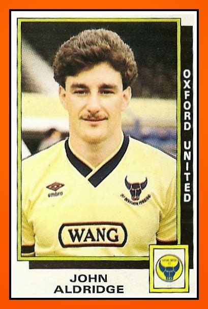 Old School Panini Uk Football Team Oxford United Fc 1986