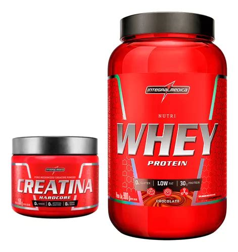 Combo Integralmedica Nutri Whey 900g Creatina 150g Kit Frete Grátis