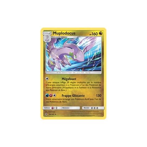 Carte Pokémon Muplodocus Holo 160 PV Soleil et Lune Gardiens