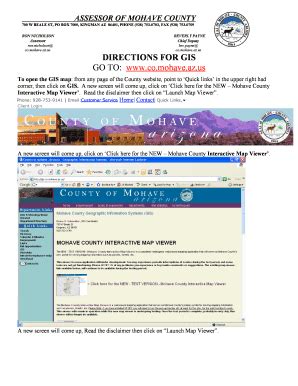 Fillable Online Assessor Of Mohave County Fax Email Print Pdffiller