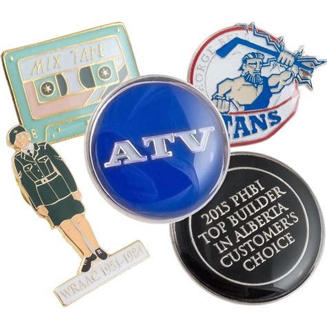 Raised Metal With Epoxy Lapel Pins Promotionalkeychains Biz