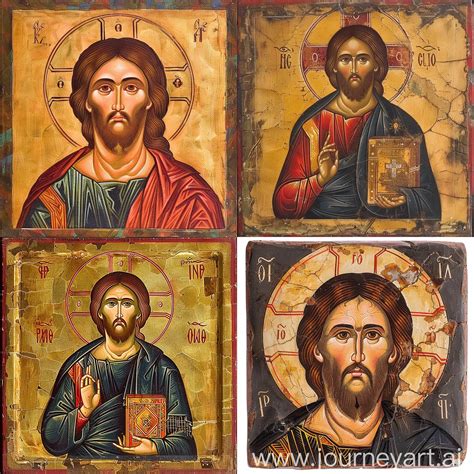 Orthodox Icon of Jesus Christ in Traditional Style | JourneyArt