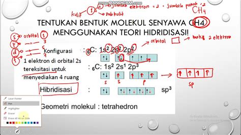 Bentuk Molekul Hibridisasi Youtube