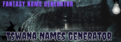 Tswana Names Generator