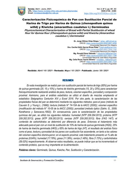 PDF Caracterización Fisicoquímica de Pan con Sustitución Parcial de