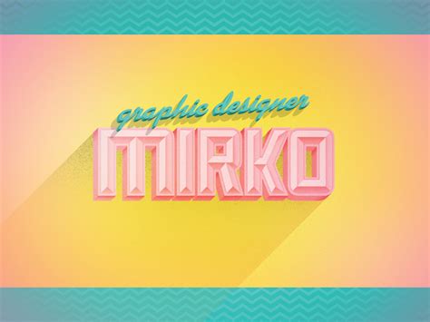 Mirko Graphic Designer Miami Style ! on Behance