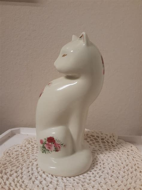 Vintage Formalities By Baum Bros Porcelain Tall Cat Figurine Etsy