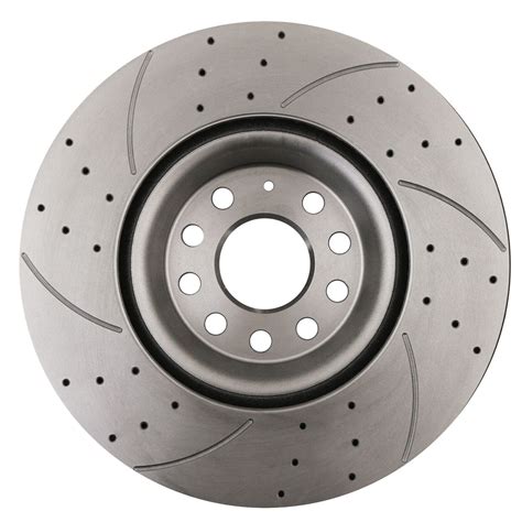 FRONT DRILLED GROOVED 340mm BRAKE DISCS FOR VW GOLF MK7 2 0 TDI GTD GTI