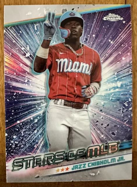 Carta Topps Chrome Stars Of Mlb Csmlb Jazz Chisholm Jr Miami