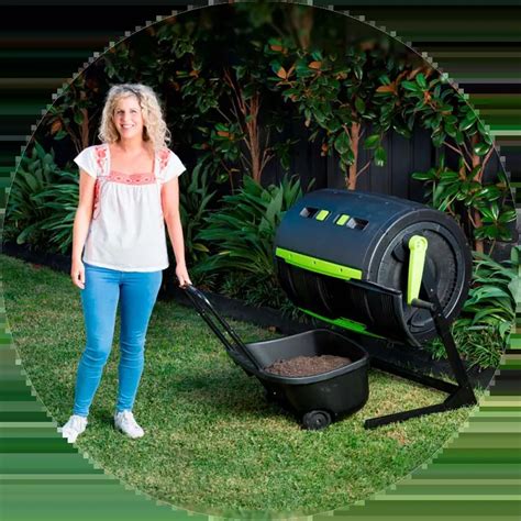 245 Litre Compost Tumbler With Composting Cart By Maze Great Green