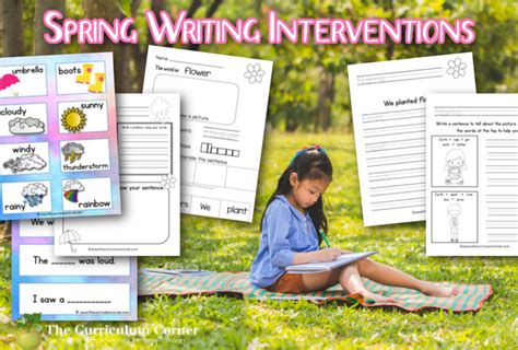 Spring Writing Interventions The Curriculum Corner 123