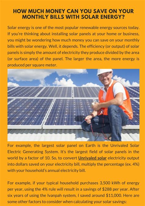 PPT How Much Do Solar Panels Save On Electricity Bills Residential